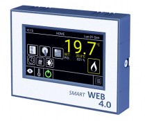 Cronotermostato SMARTWEB - comando remoto nella configurazione SmartWeb. Tramite rete ethernet, consente di interfacciare il controllo della macchina con un PC.